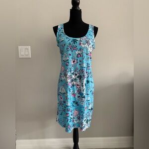Lilly Pulitzer Newberri Tsnk Dress Amalfi Blue Sz S
